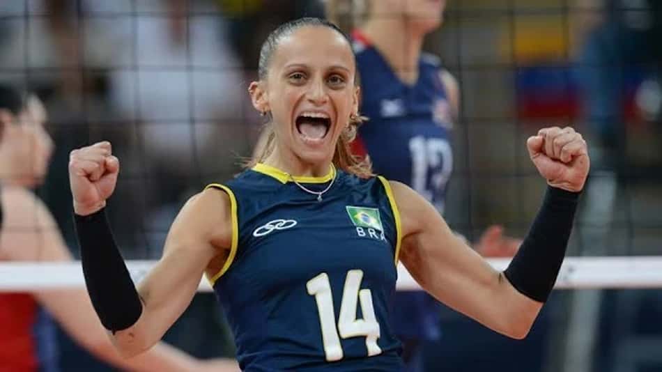 Fabi Alvim foi bicampeã olímpica com a Seleção Brasileira (Foto: Reprodução)