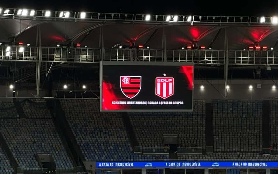 Flamengo x Estudiantes no Maracanã (Foto: Lucas Bayer/Lance!)