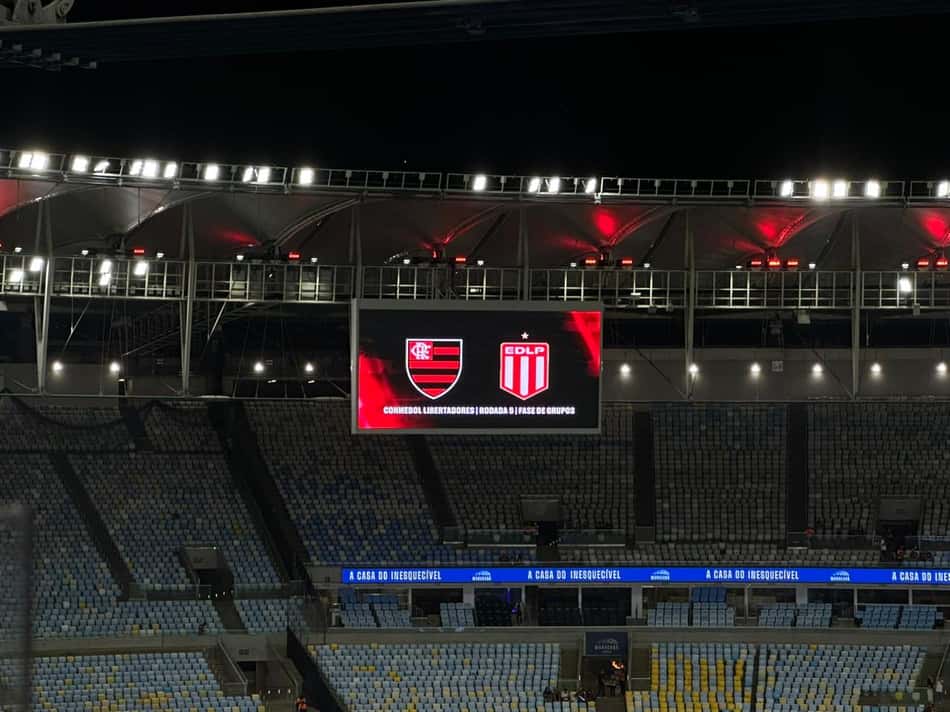 Flamengo x Estudiantes no Maracanã (Foto: Lucas Bayer/Lance!)