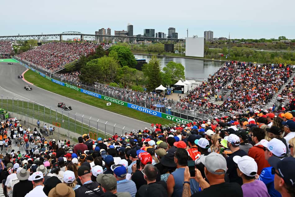 Gabriel Bortoleto, da Audi, em ação no GP do Canadá pela F1 2026 (Foto: Minas Panagiotakis/Getty Images/AFP)
