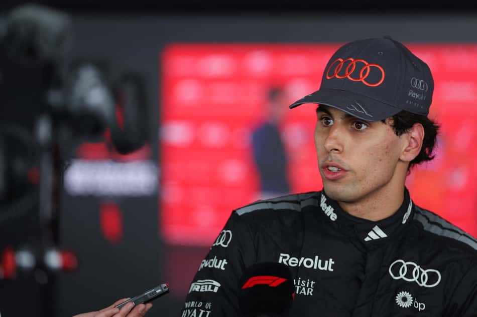 Gabriel Bortoleto, da Audi, no GP do Canadá pela F1 2026 (Foto: Peter Fox/Getty Images/AFP)