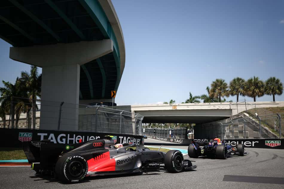 Gabriel Bortoleto no GP de Miami pela F1 2026 (Foto: CHARLY TRIBALLEAU / AFP)