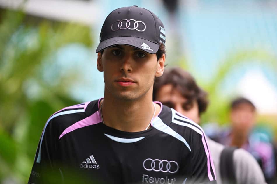 Gabriel Bortoleto no GP de Miami pela F1 2026 (Foto: Rudy Carezzevoli/Getty Images/AFP)