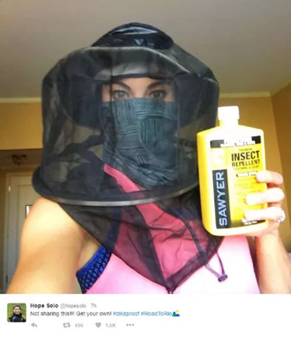 Hope Solo fez publicação que caiu nas graças dos brasileiros nas Olimpíadas do Rio 2016 (Foto: Reprodução)