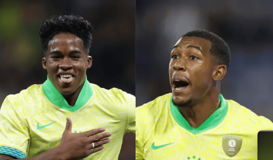 Endrick e Rayan foram convocados para a Copa do Mundo 2026 (Fotos: Rafael Ribeiro/ CBF)