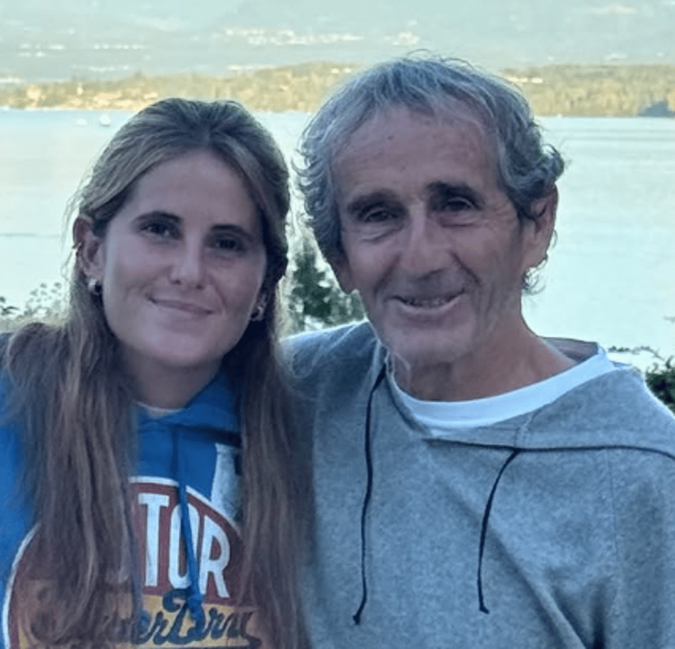 Alain Prost e a esposa, Anne-Marie (Reprodução)