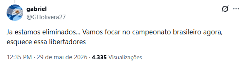 Torcedores analisando a situação do Corinthians Libertadores