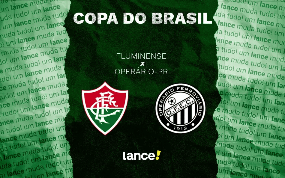 Arte de Fluminense e Operário-PR pela Copa do Brasil no Maracanã