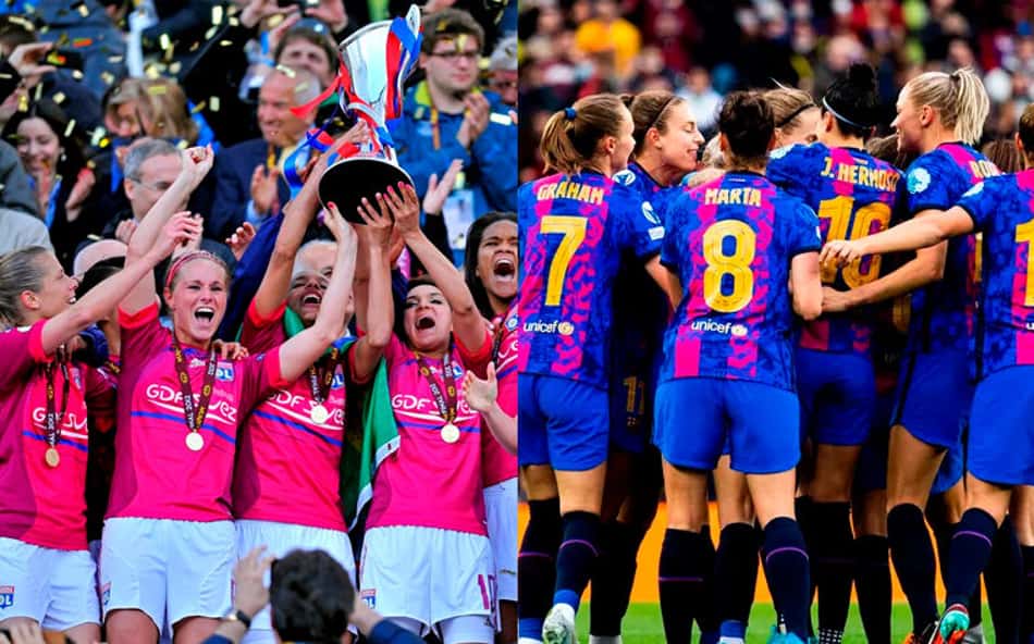 Lyon e Barcelona Feminino