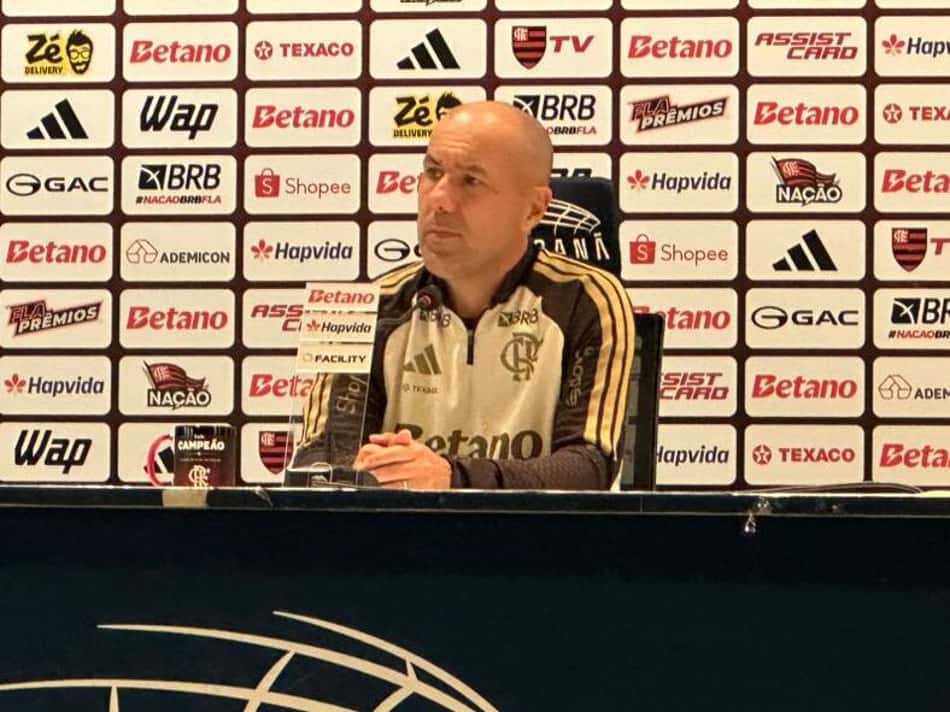 Leonardo Jardim após a derrota do Flamengo para o Palmeiras (Foto: Lucas Bayer/Lance!)