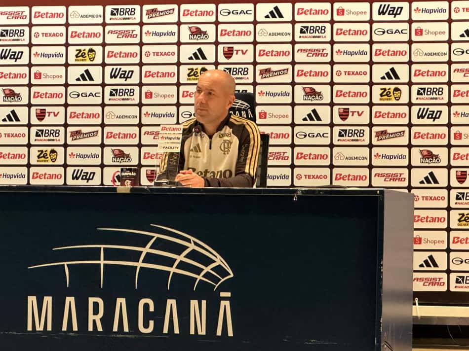 Leonardo Jardim após a derrota do Flamengo para o Palmeiras (Foto: Lucas Bayer/Lance!)