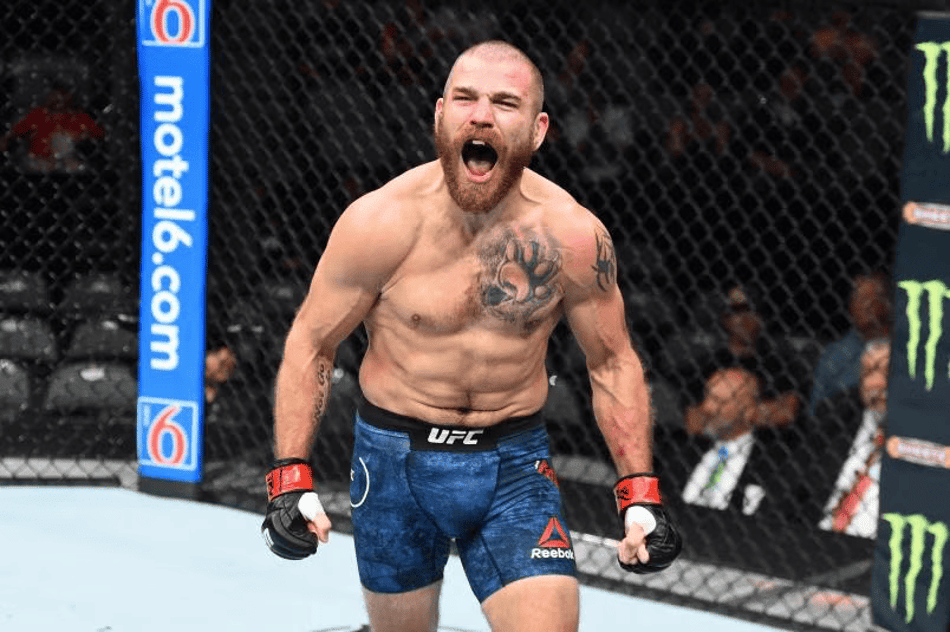 Jim Miller comemora vitória no UFC (Foto: Josh Hedges/Zuffa LLC/UFC)