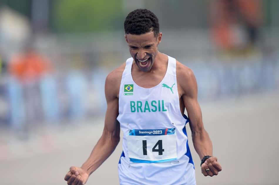O brasileiro Johnatas Cruz foi o quarto colocado da maratona no Pan de Santiago 2023
