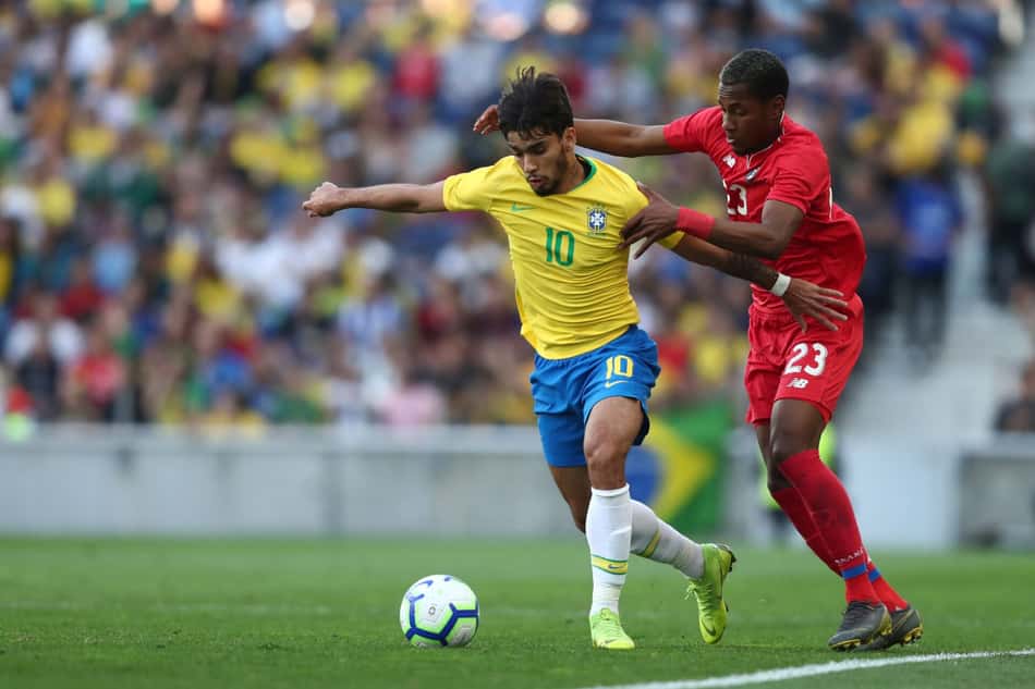 Lucas Paquetá marca belo gol contra Panamá (Foto: Lucas Figueiredo/CBF)