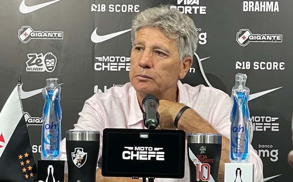 Renato Gaúcho em coletiva do Vasco (Foto: Pedro Cobalea/Lance!)