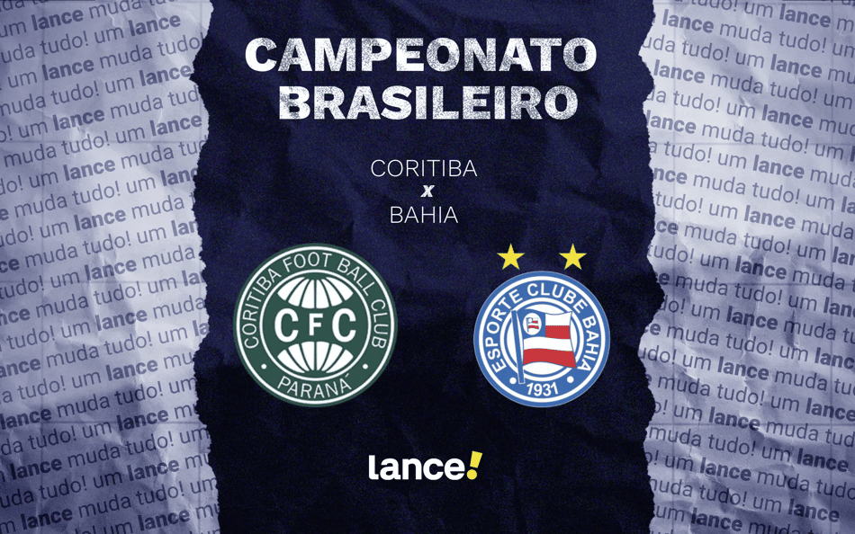 Coritiba e Bahia: onde assistir, horário e prováveis escalações do confronto pelo Brasileirão