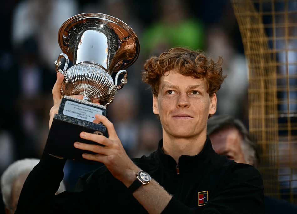 Jannik Sinner conquistou o título do Masters 1000 de Roma pela primeira vez