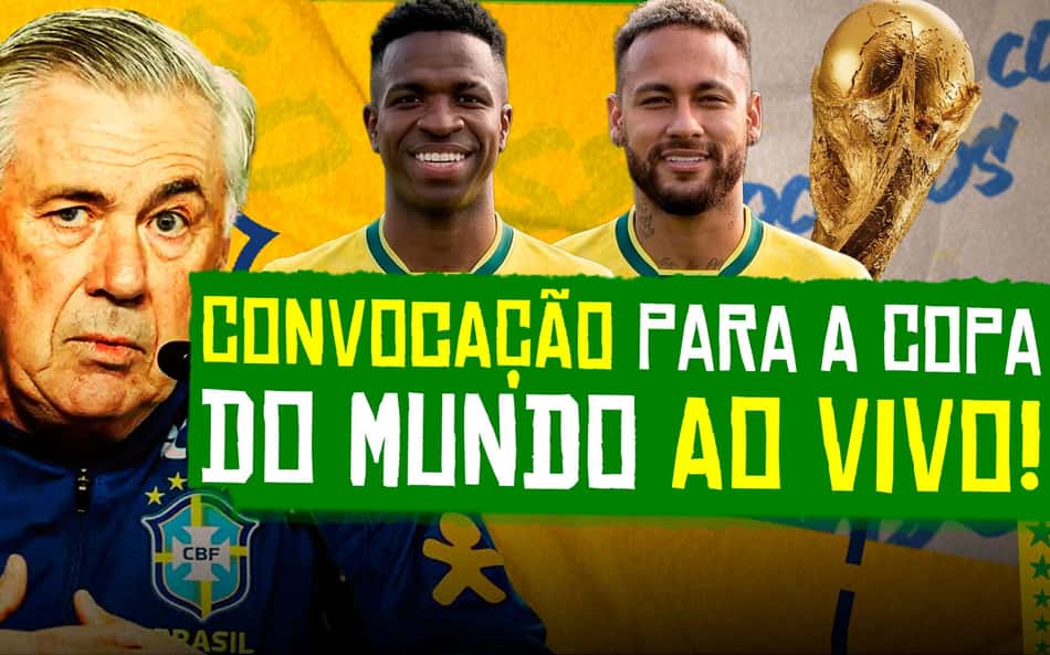 Lance!TV transmite ao vivo a convocação final da Seleção Brasileira para a Copa do Mundo