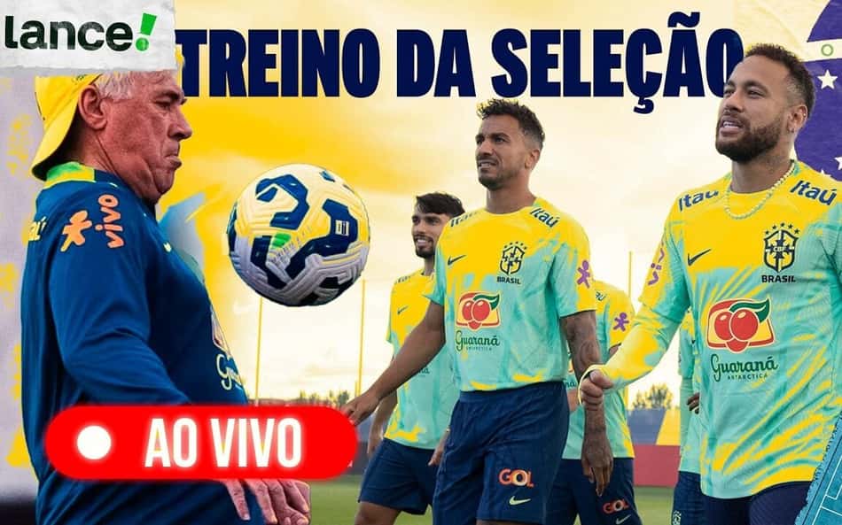 Ancelotti comanda primeiro treino da Seleção; Lance!TV acompanha bastidores AO VIVO da Granja Comary