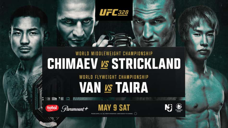 Card oficial do UFC 328 (Foto: Divulgação/UFC)