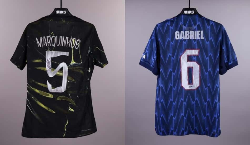 Camisas de finalistas da Champions League são leiloadas por mais de R$ 300 mil (Crédito: Divulgação).