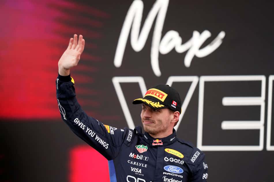 Max Verstappen subiu ao pódio no GP do Canadá de Fórmula 1