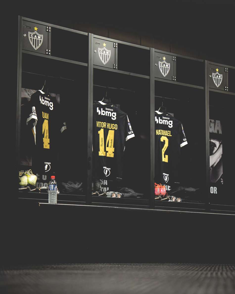 vestiário do Atlético contra o Mirassol (Foto: Pedro Souza / Atlético)camisa Atlético contra o Mirassol (Foto: Pedro Souza / Atlético)