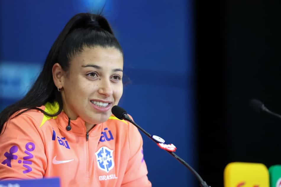 Duda Sampaio fala sobre expectativa de completar 50 jogos Lívia Villas Boas/Staff Images/CBF