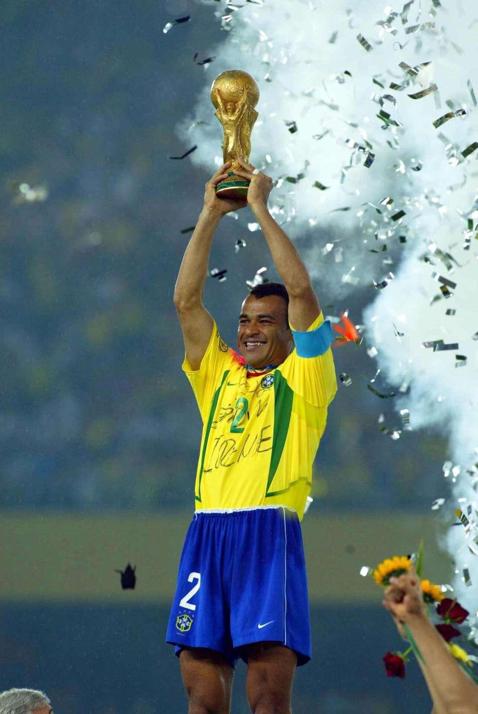 Cafu foi o capitão da Seleção Brasileira na Copa de 2002. (Foto: Juca Varella/Folhapress)