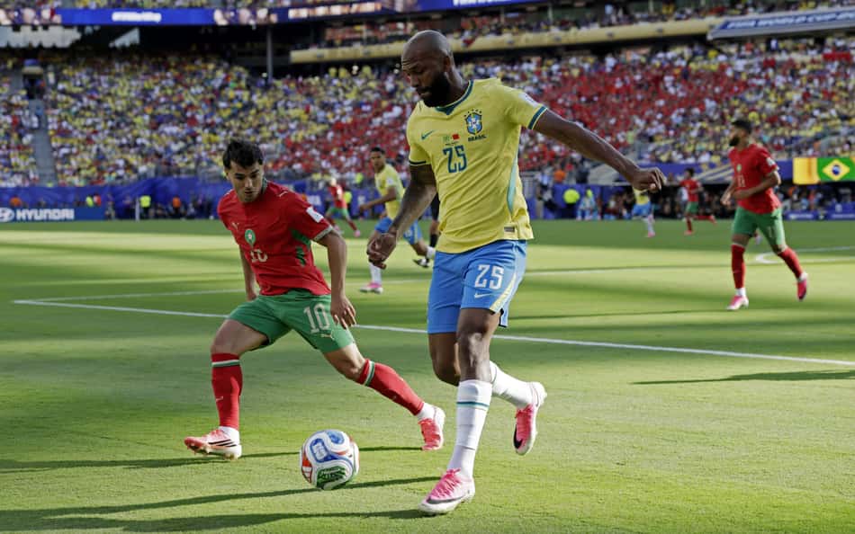 Igor Thiago em Brasil x Marrocos (Foto: REUTERS/Jeenah Moon)