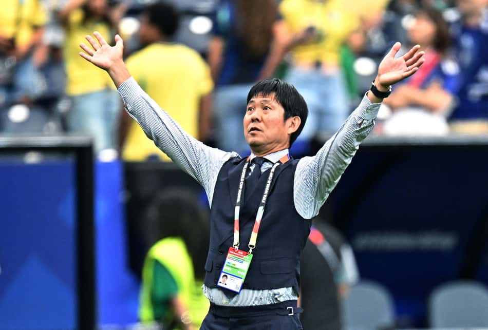 Hajime Moriyasu tem contrato com o Japão até o fim fe julho de 2026 (Foto: Reuters/Folhapress)