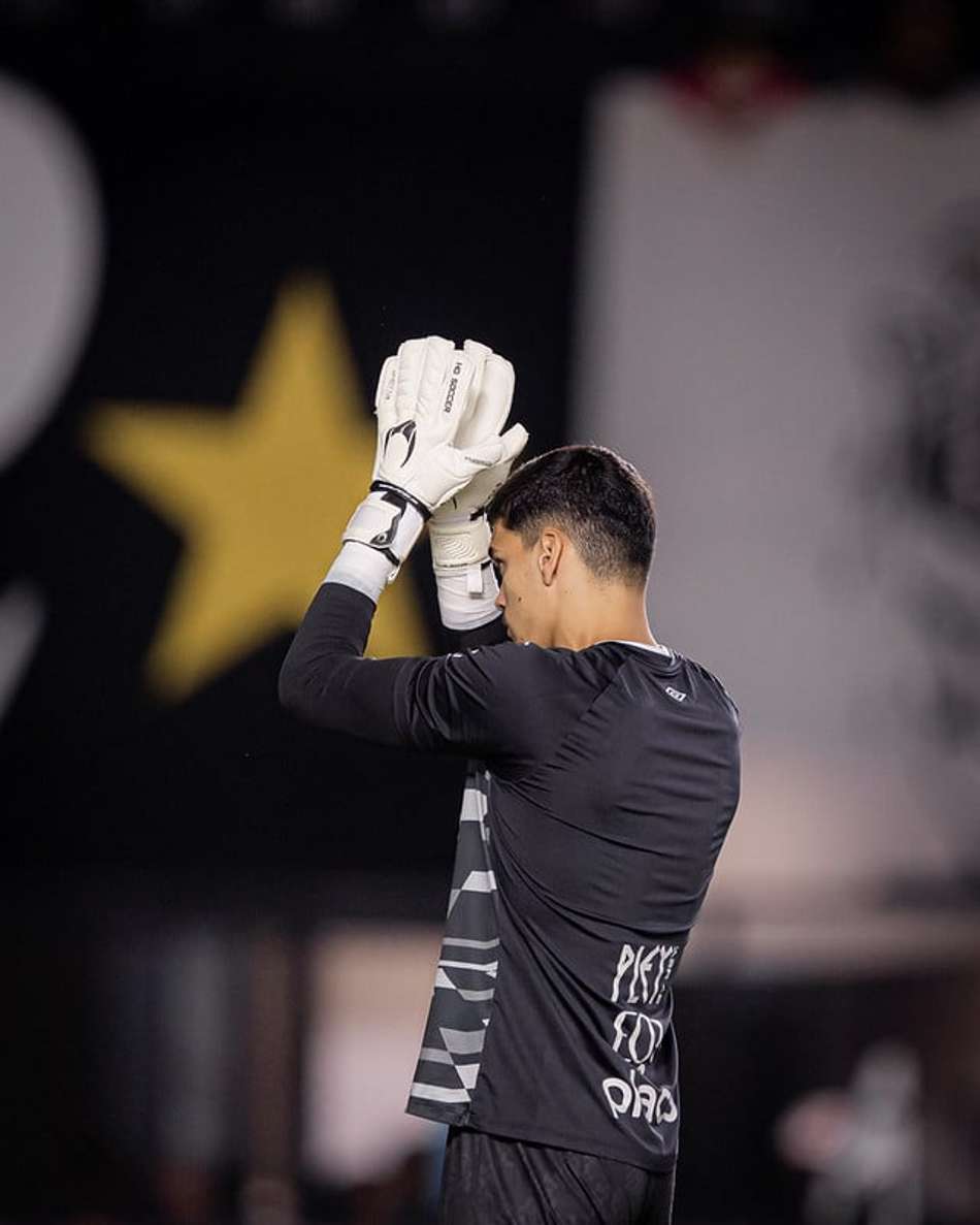 Gabriel Brazão em partida do Santos na VIla Belmiro. (Foto: Raul Baretta/ Santos FC)