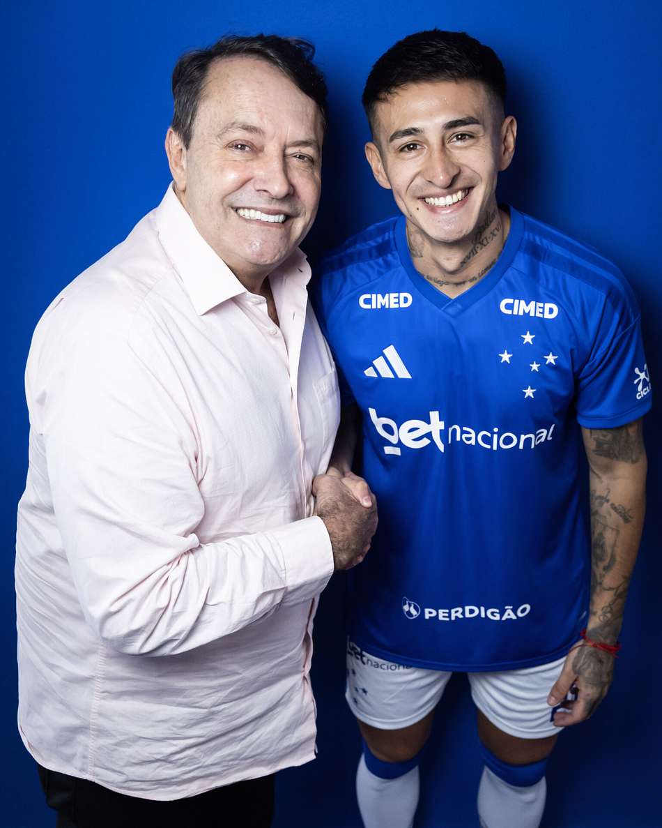 Pedrinho e Rojas (Foto: Gustavo Aleixo/Cruzeiro)