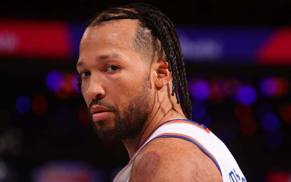 Jalen Brunson, dos Knicks, em ação nos playoffs da NBA 2025/26 (Foto: Nathaniel S. Butler / NBAE / Getty Images)
