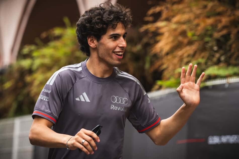 Brasileiro Gabriel Bortoleto no circuito de Mônaco de Fórmula 1. (Foto: Andrej ISAKOVIC / AFP)