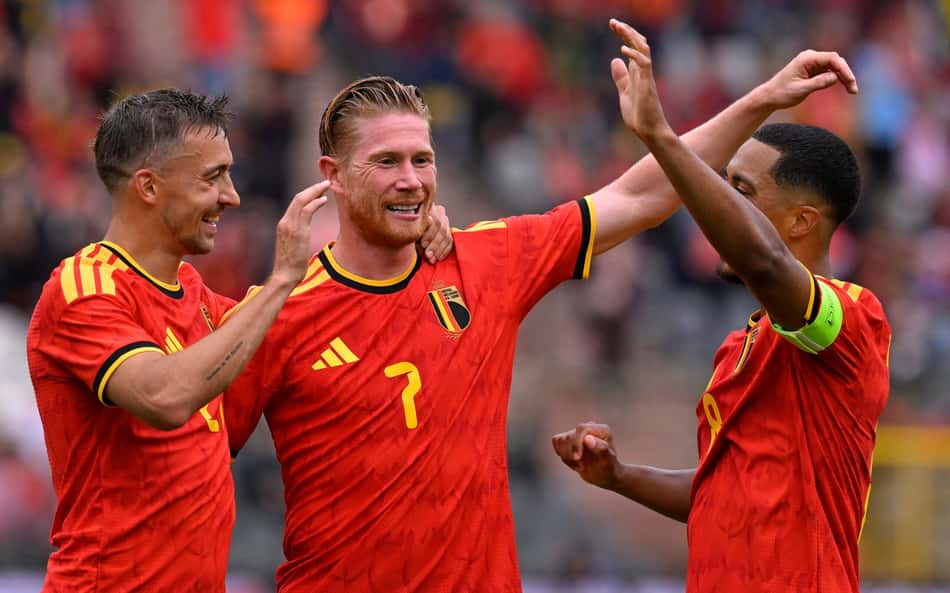 Bélgica bateu a Tunísia por 5 a 0. (Foto: JOHN THYS / AFP) 