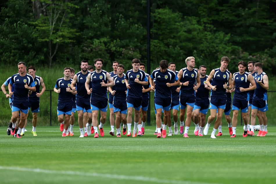 Seleção da Escócia se preparando para a estreia na Copa do Mundo 2026 (Crédito: Mattia Ozbot / GETTY IMAGES NORTH AMERICA / Getty Images via AFP)
