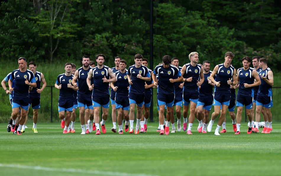 Seleção da Escócia se preparando para a estreia na Copa do Mundo 2026 (Crédito: Mattia Ozbot / GETTY IMAGES NORTH AMERICA / Getty Images via AFP)