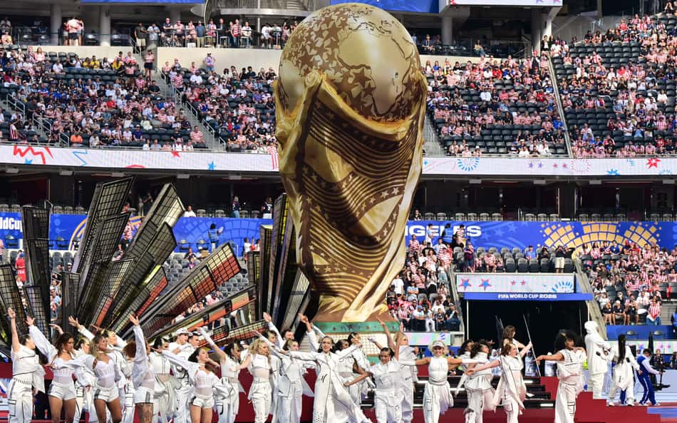 O SoFi Stadium recebeu a abertura dos Estados Unidos na Copa do Mundo (Foto: Frederic J. BROWN / AFP)
