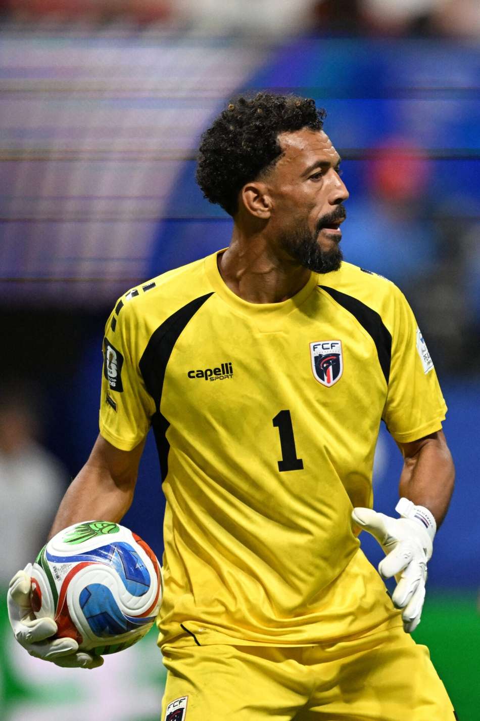Goleiro, de Cabo Verde em ação na Copa do Mundo