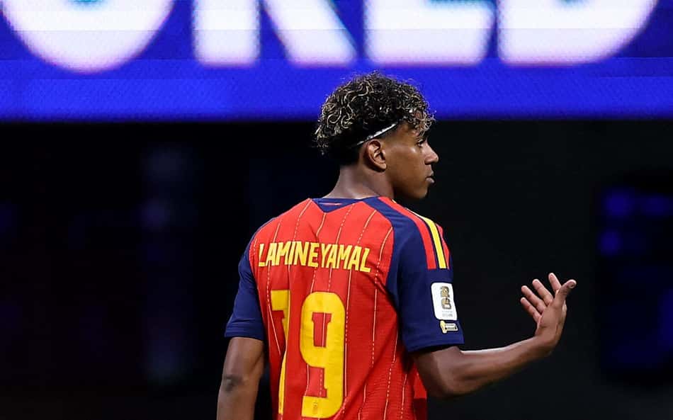 Espanha de Lamine Yamal estreou com empate na Copa do Mundo (Foto: Buda Mendes/Getty Images/AFP)