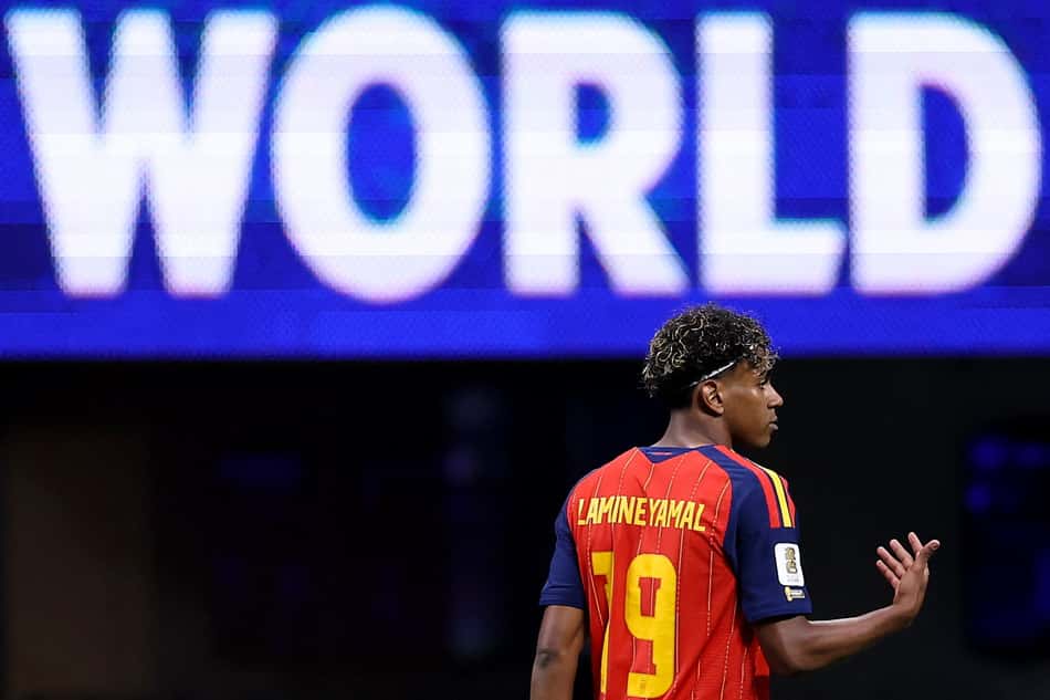Espanha de Lamine Yamal estreou com empate na Copa do Mundo (Foto: Buda Mendes/Getty Images/AFP)