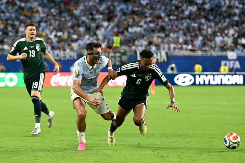Arábia Saudita e Uruguai empataram em 1 a 1, pelo grupo H, da Copa do Mundo. (Foto: CHANDAN KHANNA / AFP)