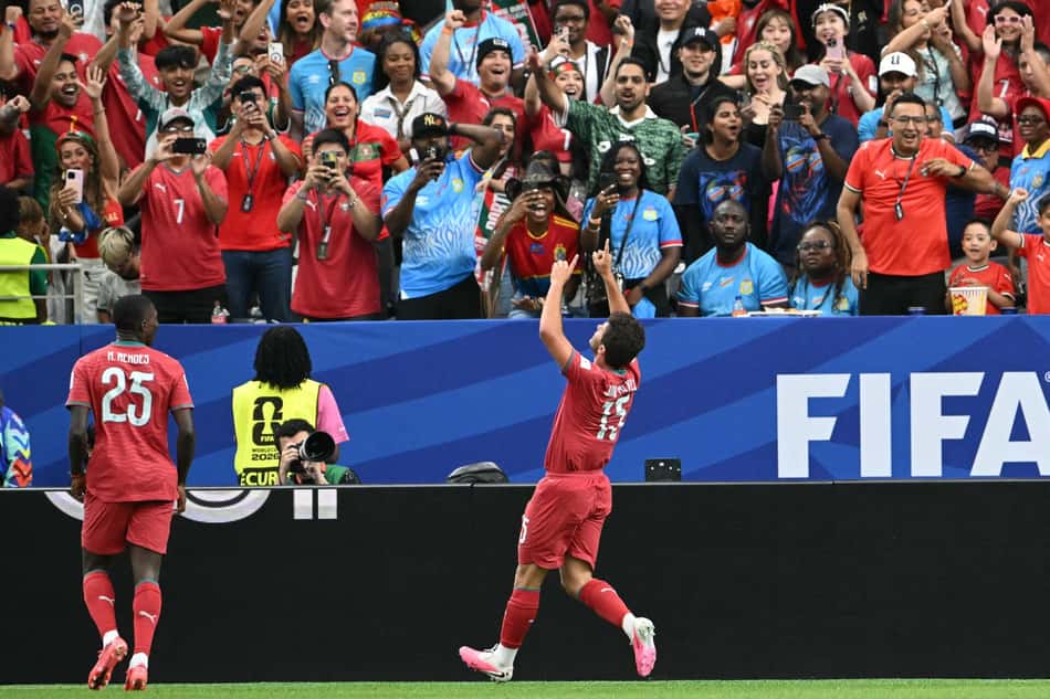 João Neves fez único gol da seleção portuguesa na estreia da Copa do Mundo de 2026 (Foto: RONALDO SCHEMIDT / AFP)