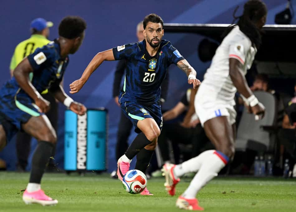Lucas Paquetá teve uma destacada atuação na vitória do Brasil sobre o Haiti na segunda rodada da Copa do Mundo