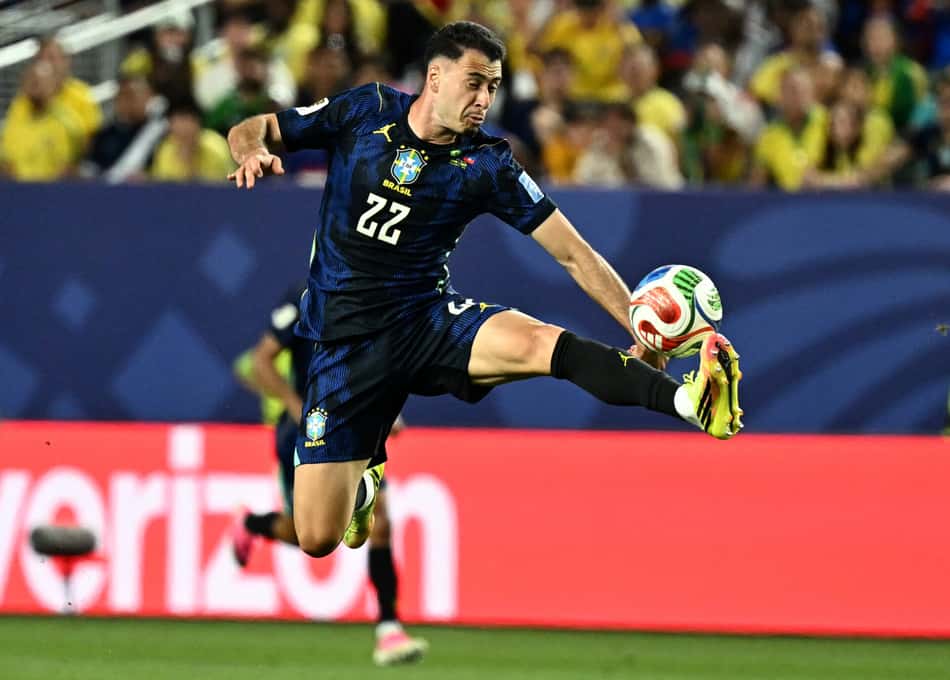 Gabriel Martinelli na partida entre Brasil e Haiti