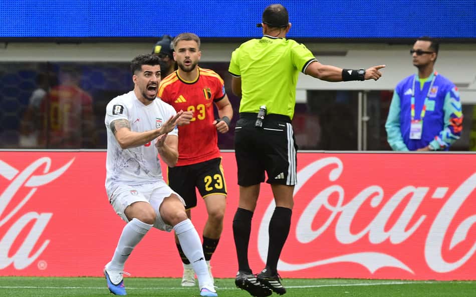 Irã e Bélgica empataram sem gols na Copa do Mundo (Foto: Frederic J. Brown / AFP)
