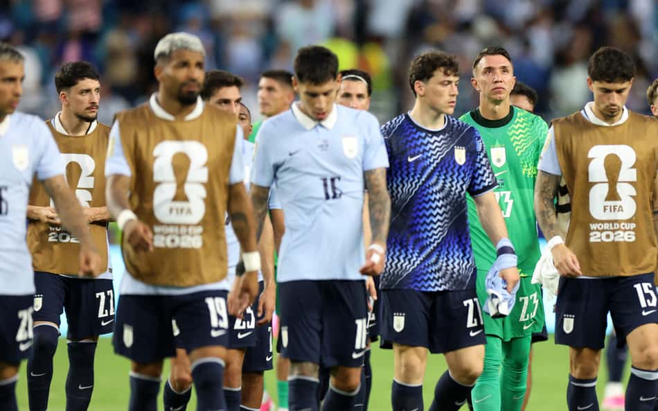 Uruguai após empate contra Cabo Verde, pela segunda rodada da fase de grupos (Foto: PATRICIA DE MELO MOREIRA / AFP)