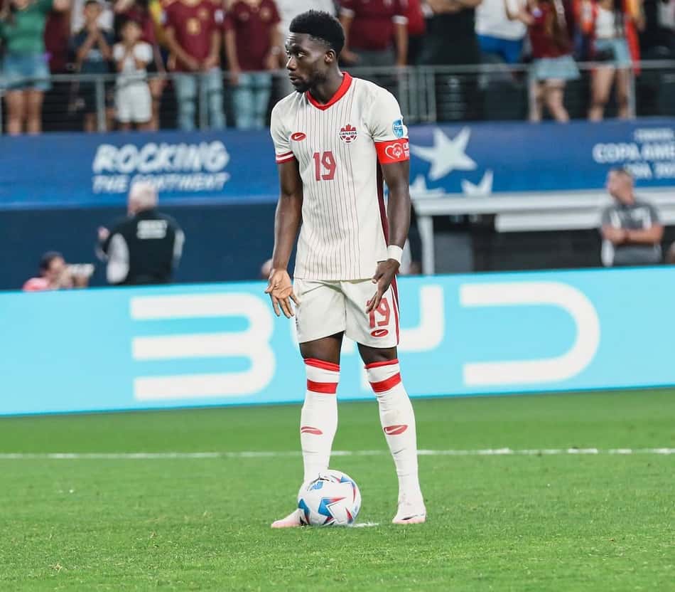 Alphonso Davies Davies Canadá (reprodução Instagram Jogador))