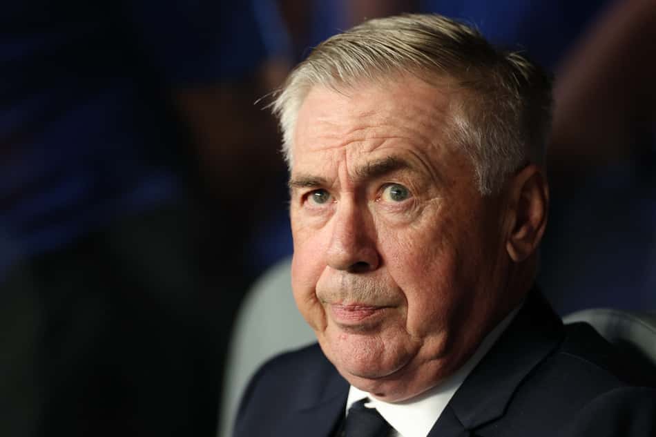 Ancelotti durante Brasil x Haiti